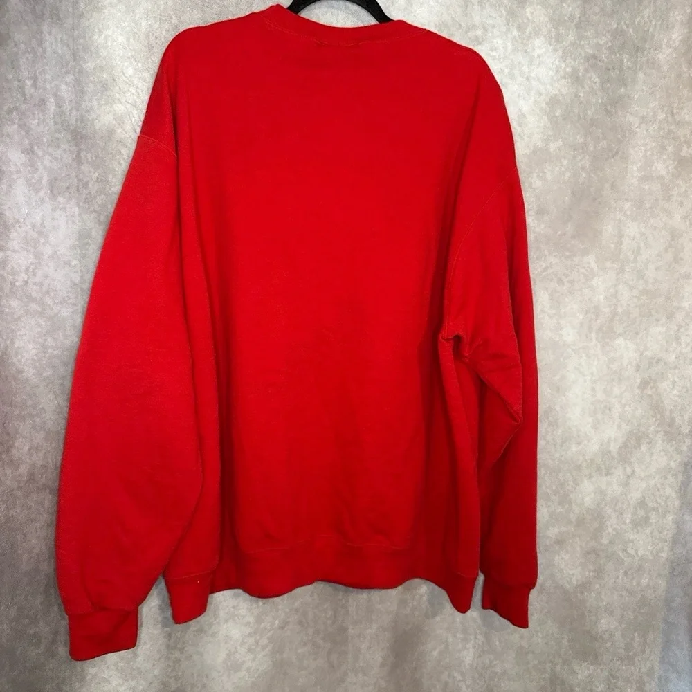 Vintage 90's Y2K Champion x Budweiser‎ Sweatshirt Unisex Plus Size 2X Red
